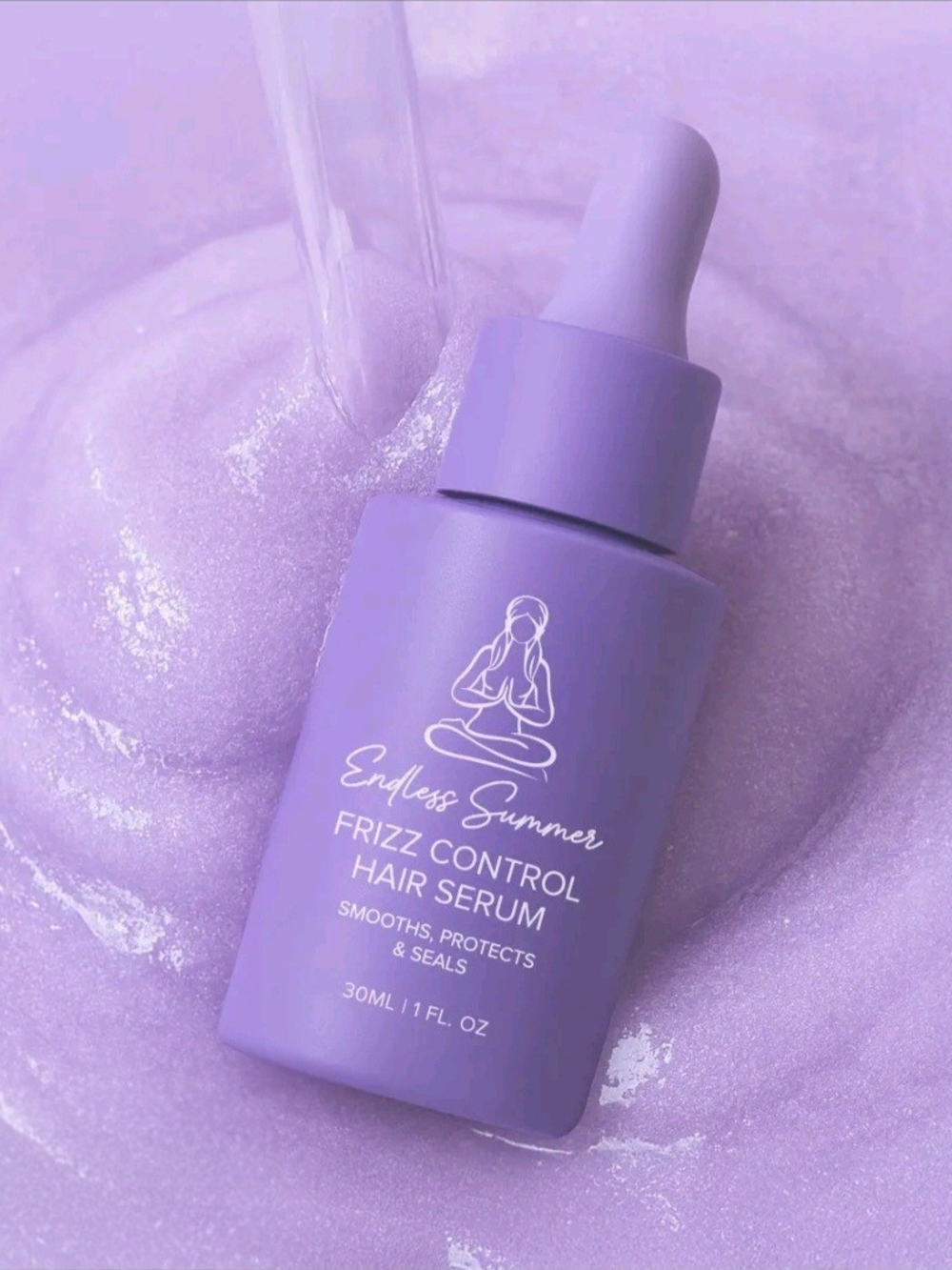 Endless Summer Lavender Frizz Control Hair Serum — Lightweight Smooth Finish